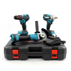 Набір 3в1 Instrumentop 36V для професійних робіт: шуруповерт, болгарка та гайковерт.